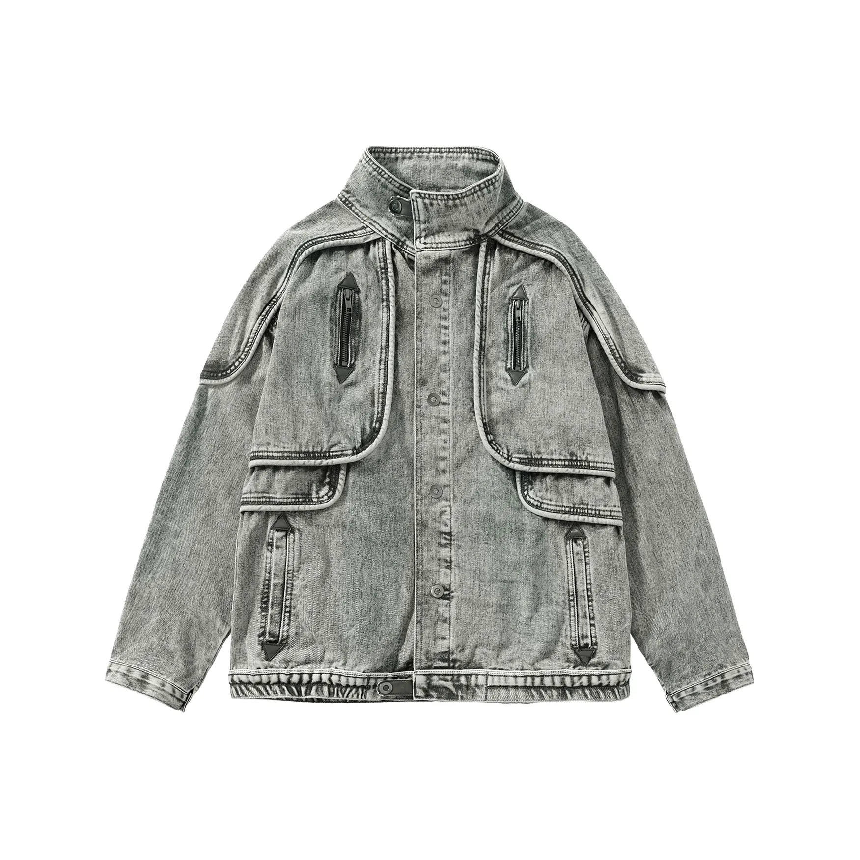 SANTASTIC Denim Jacket Men's Vintage Blue