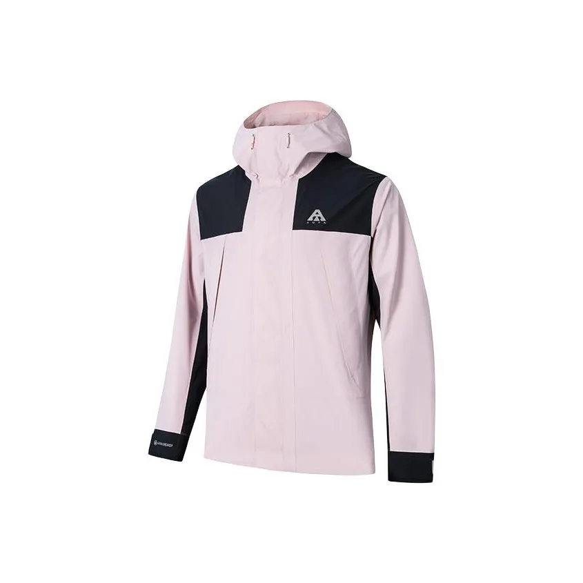 ANTA Водонепроницаемый и Теплый Ветровка Мужская Мягкий Розовый Основной Черный