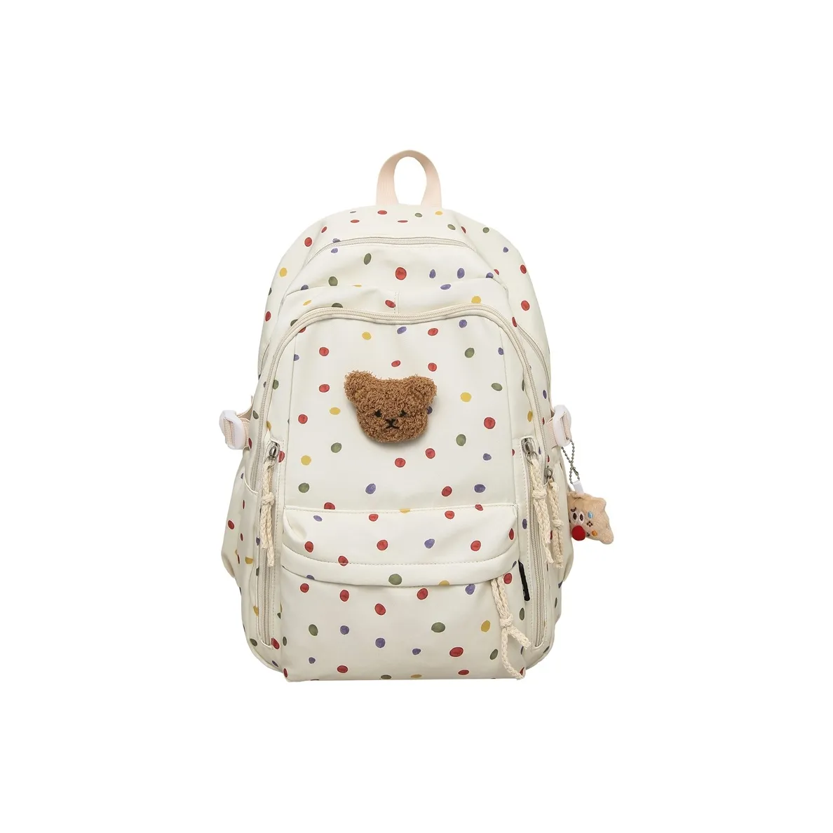 Single Warehouse Нейлон Рюкзак Стандартный Женский Гороховый Розовый С принтом Маленький Цветочный