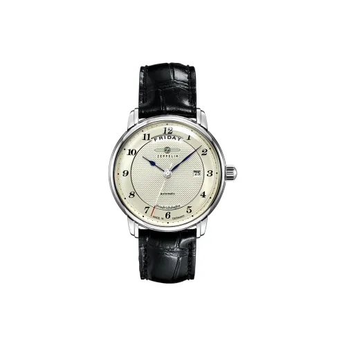 ZEPPELIN Автоматический Механический Часы Мужские Movement 40mm*40mm*12mm Серебристый