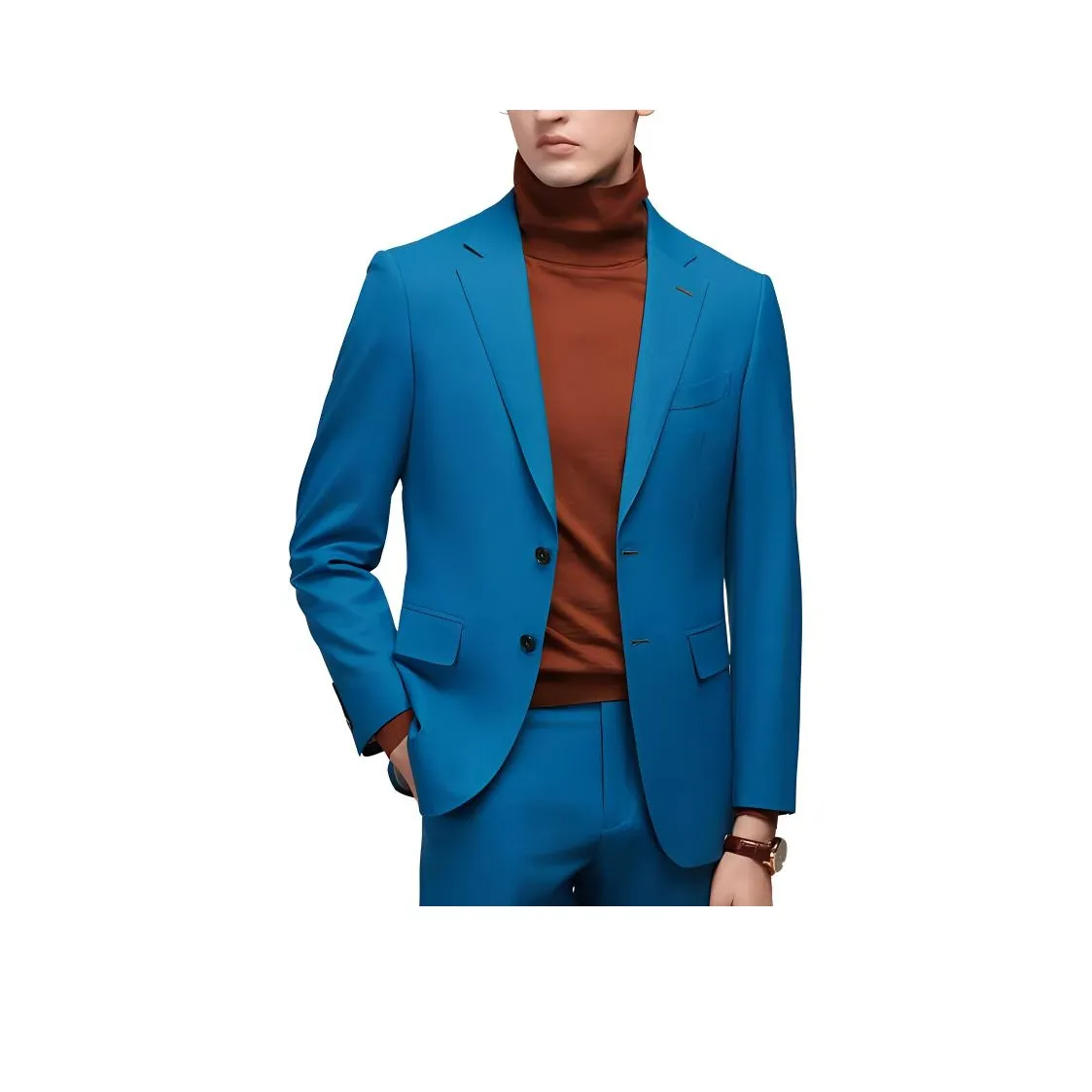 JODOLL Бизнес-костюм мужской небесно-голубой