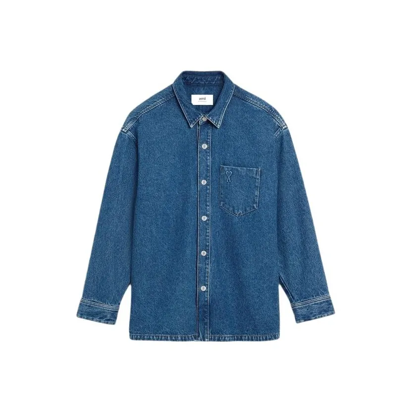 AMIPARIS Denim Jacket Unisex Blue AMIPARIS Деним Куртка Унисекс Синий