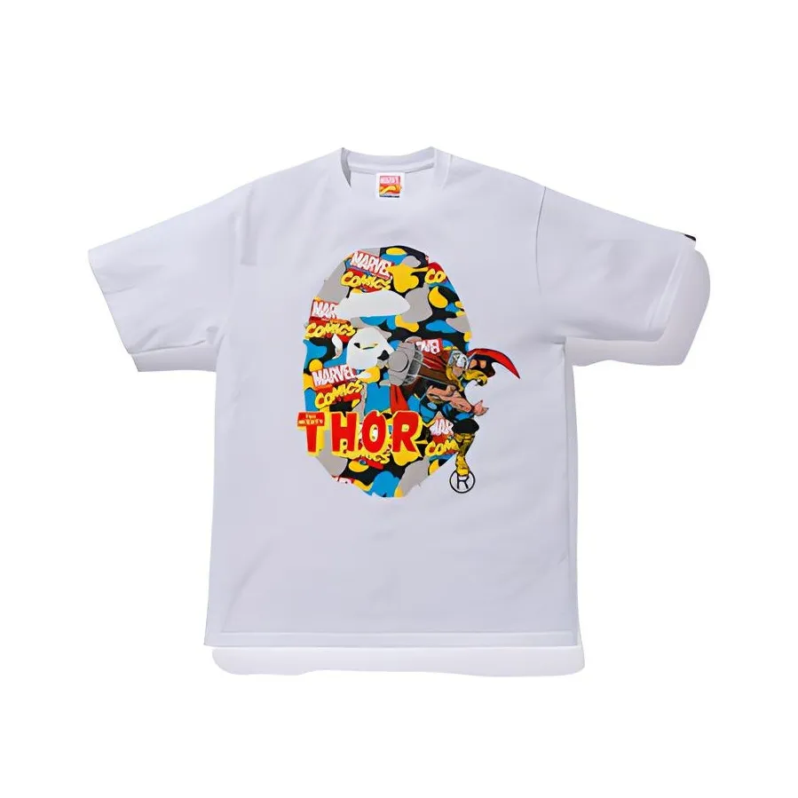 Bape X Marvel Comics Camo Mighty Thor Tee