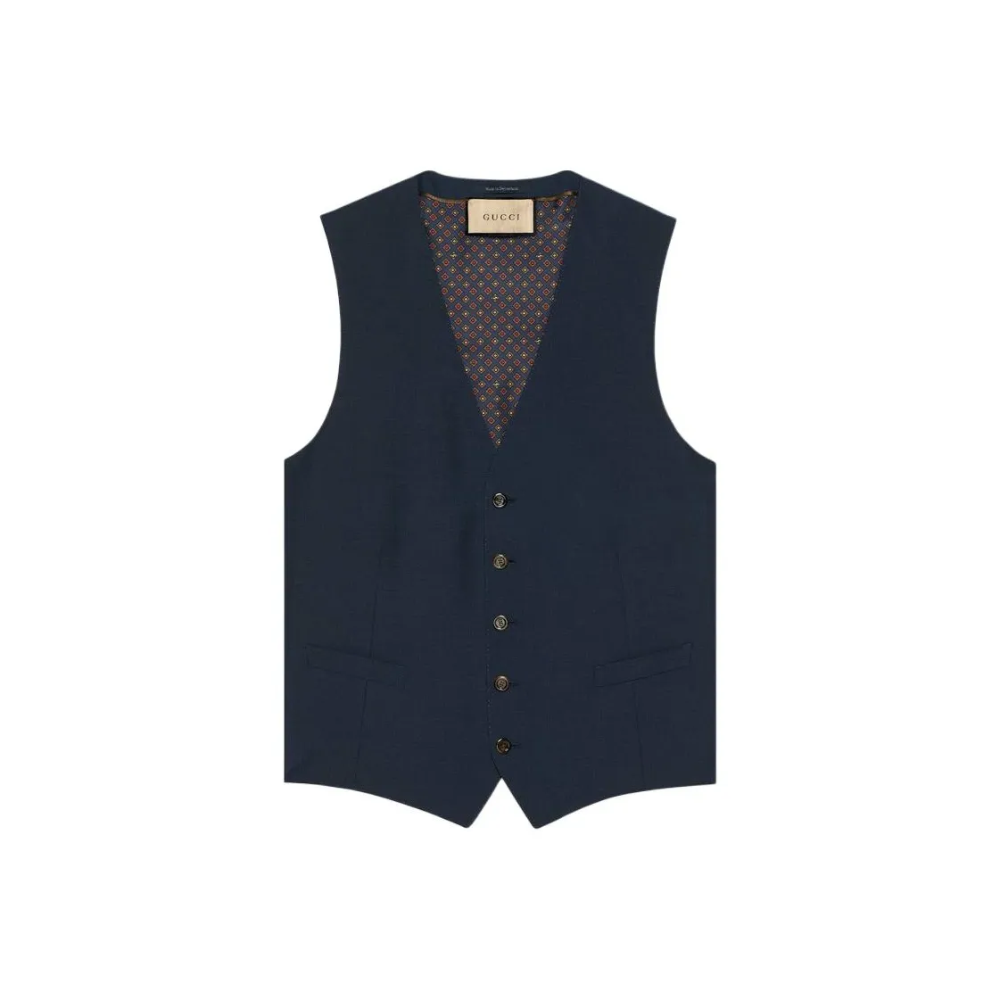 GUCCI Темно-синий Мужские жилеты