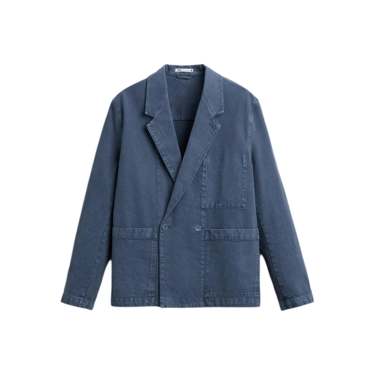 ZARA Синий Мужской Деловой костюм