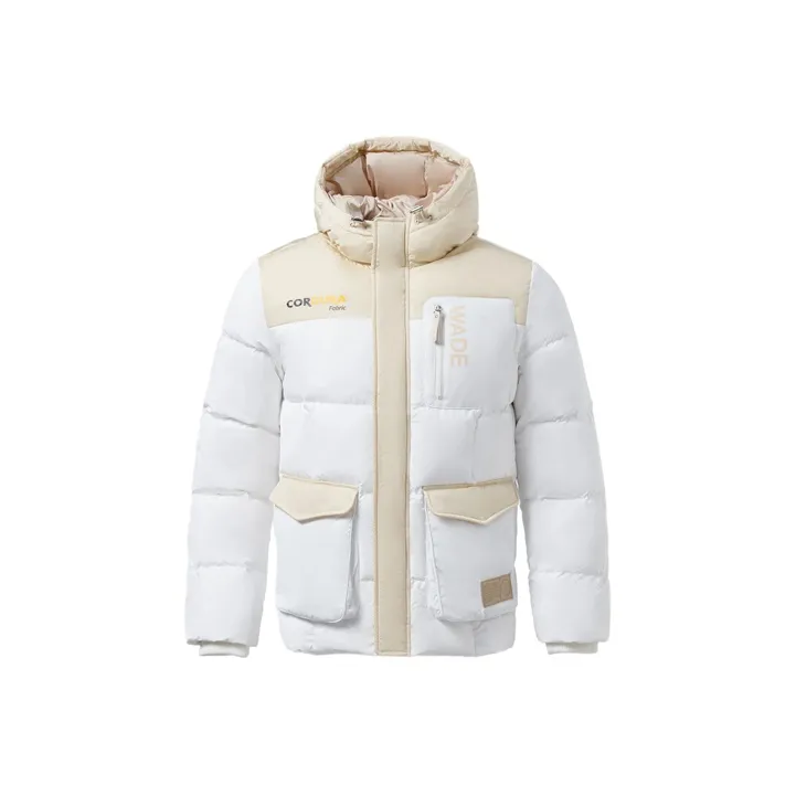 LINING Пуховик Мужской Стандартный Белый