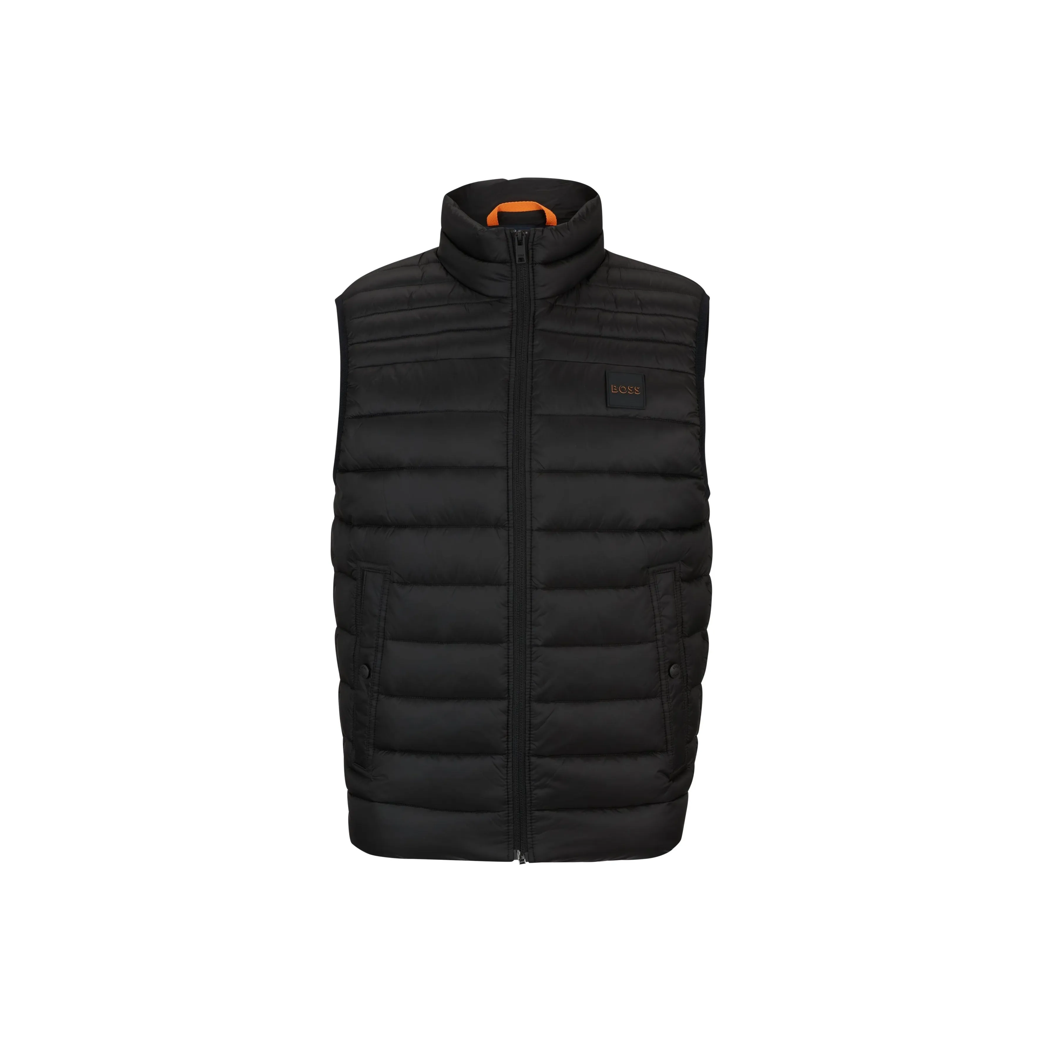 Hugo Boss Легкий Утепленный Жилет с Водоотталкивающим Типом Покрытия Жилет Мужской Черный