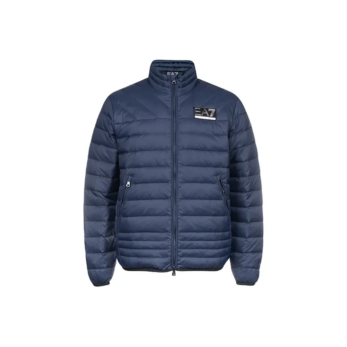 EMPORIO ARMANI EA7 Down Jacket Men's Blue