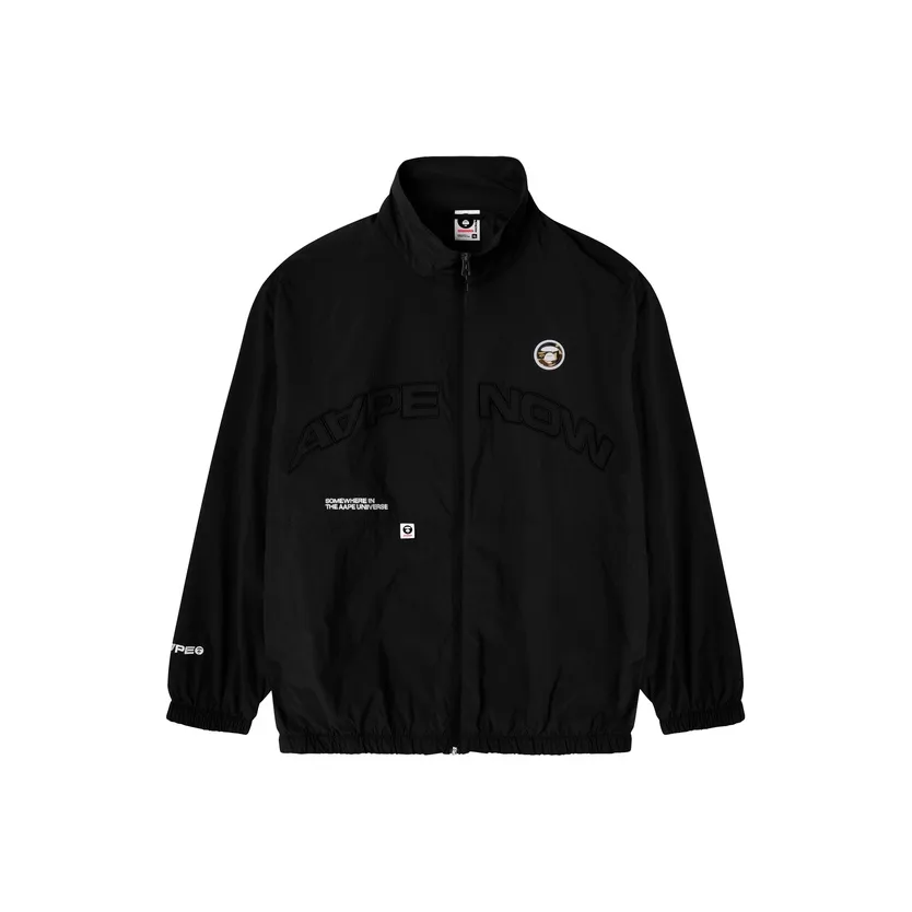 Aape By *A Bathing APE® Logo embroidered High neck Jacket