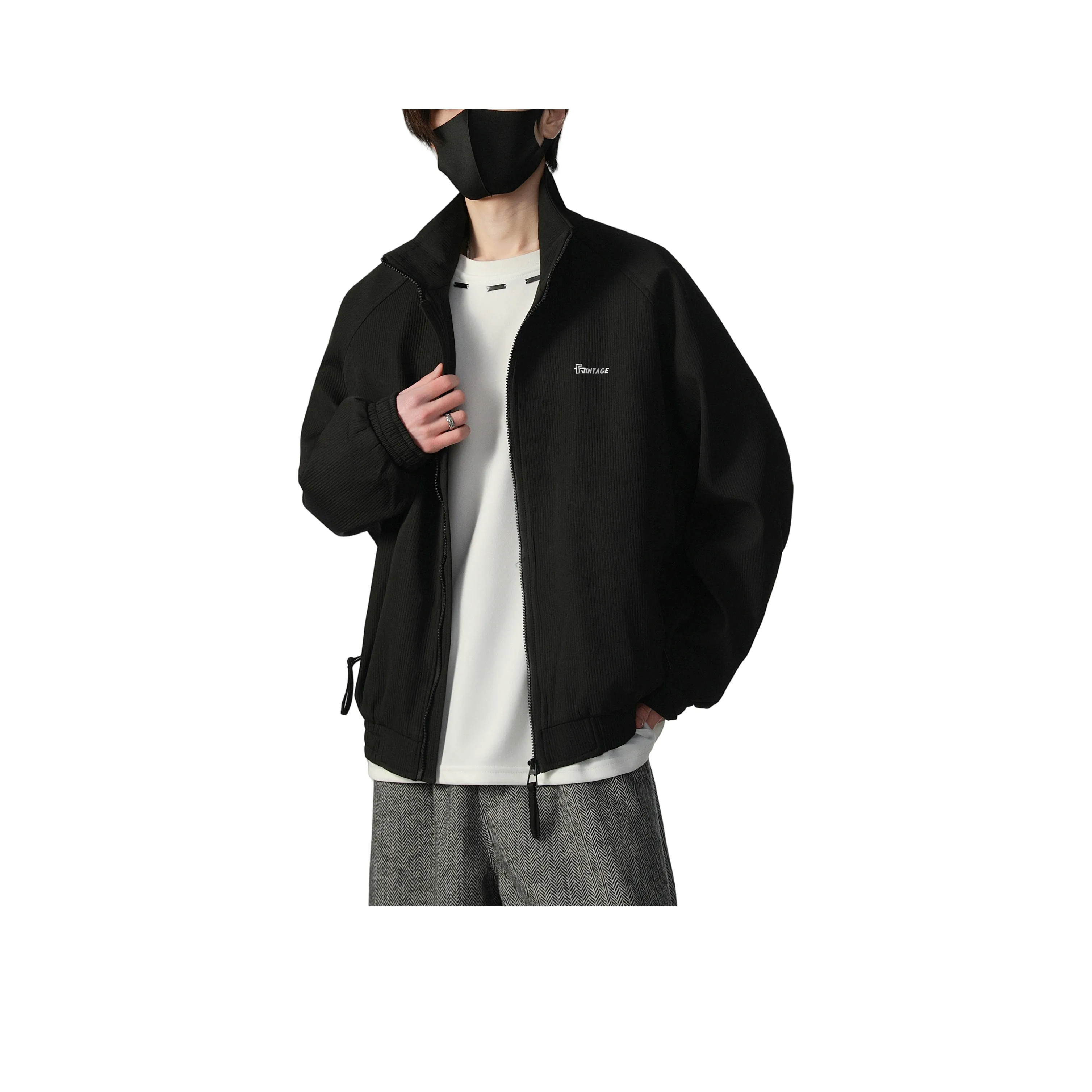Pull&Bear padded bomber jacket in khaki