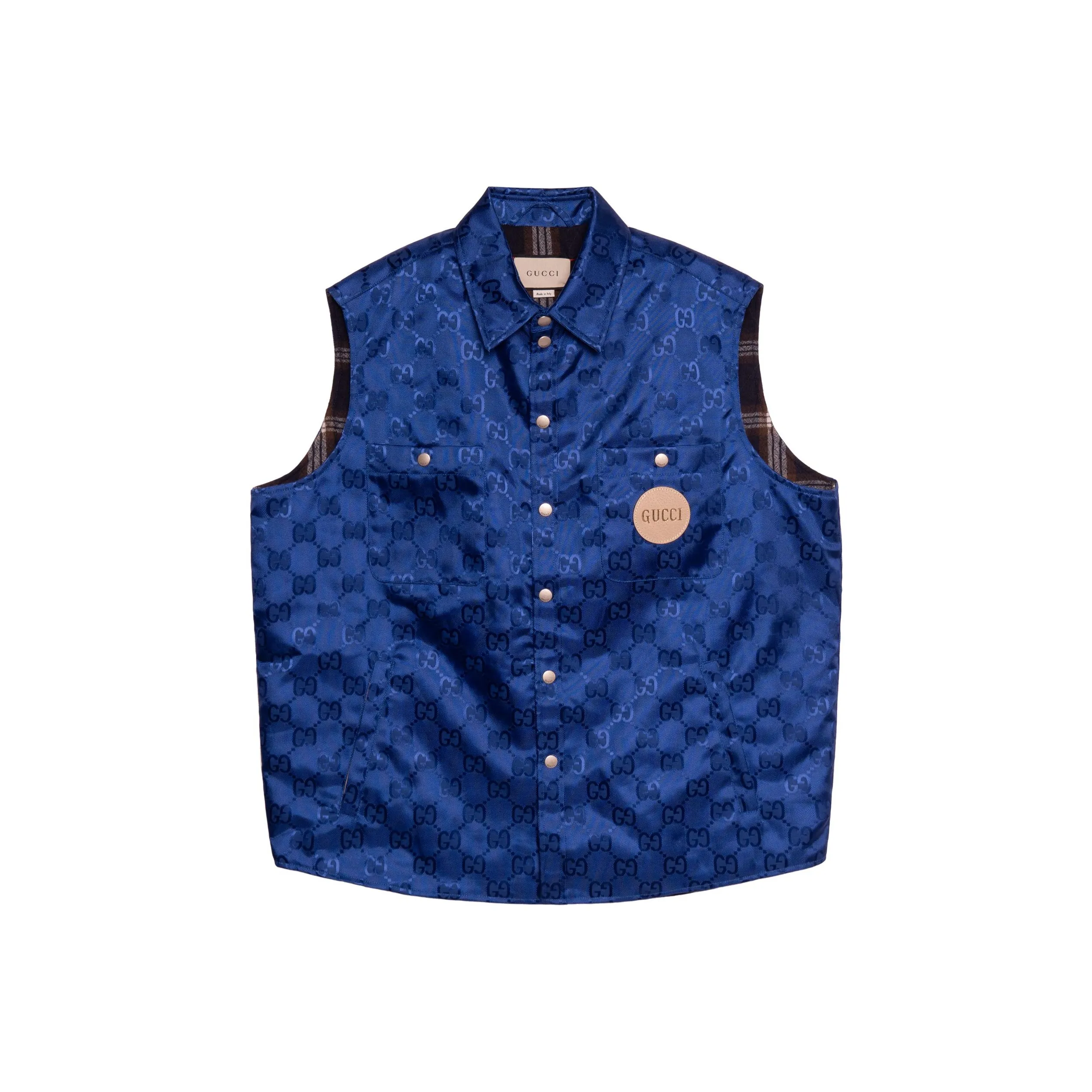 GUCCI Vests Men's Blue