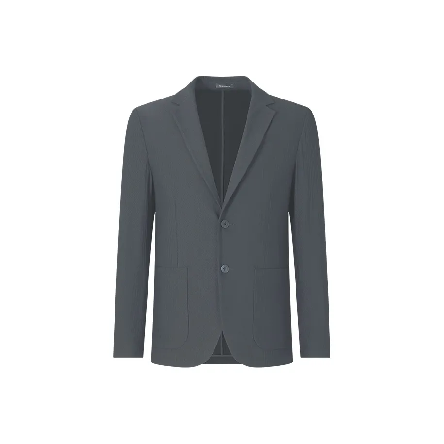 SHANSHAN Casual Business Костюм Мужской Железо Серый