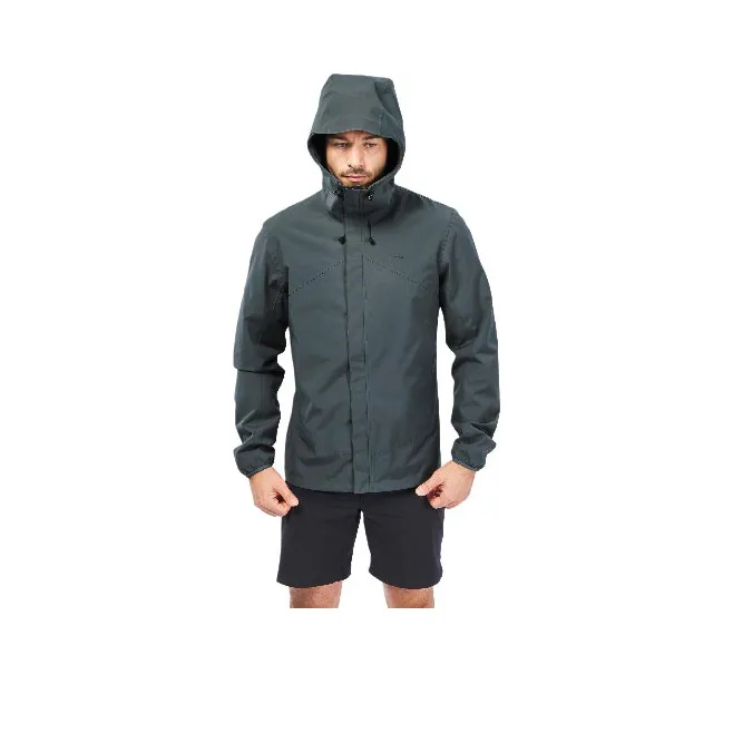 DECATHLON Водонепроницаемый и Дождевик Мужской Темно-серый Зеленый