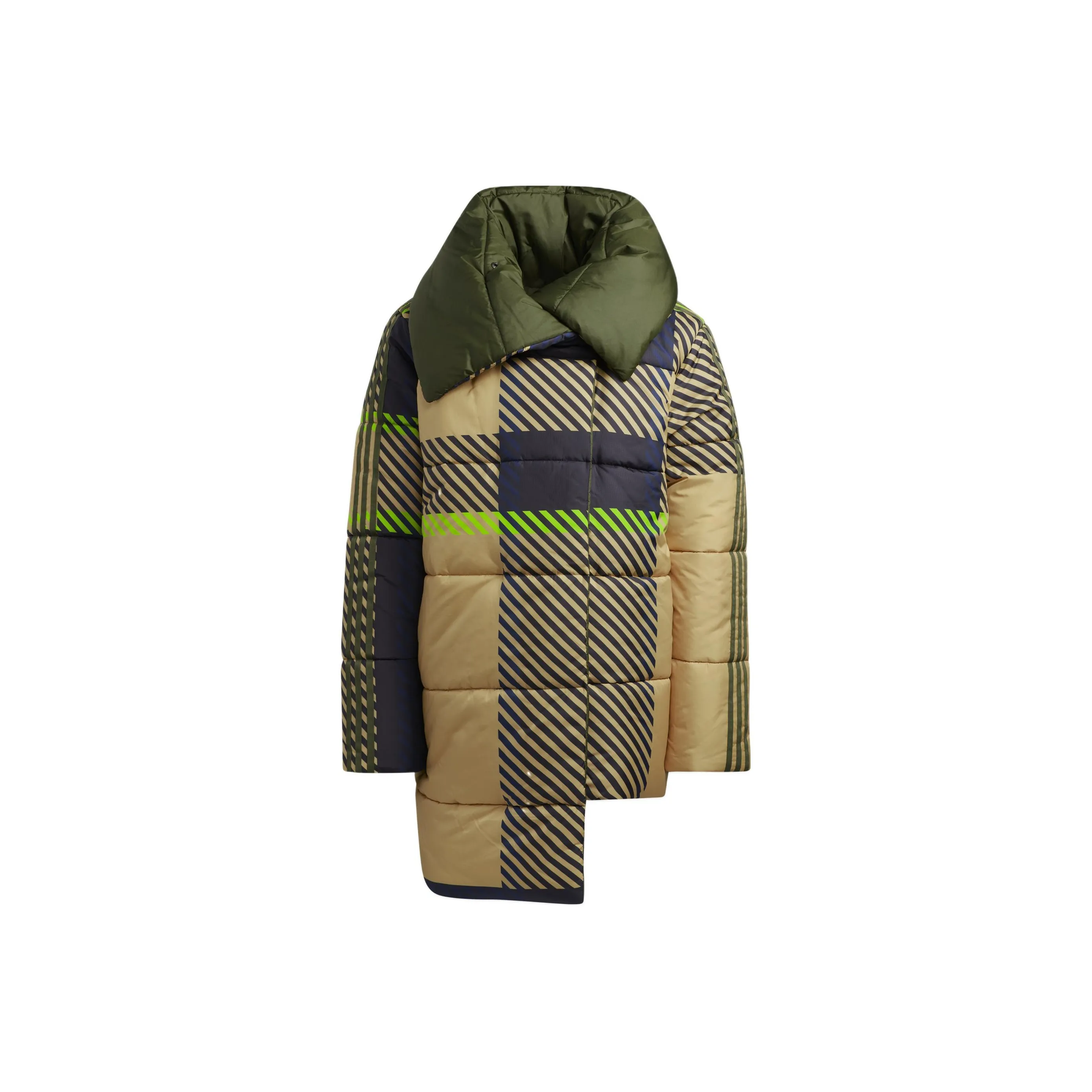 Adidas Originals Ivy Park Halls Of Ivy Reversible Asymmetrical Puffer Jacket 2.0 All Gender