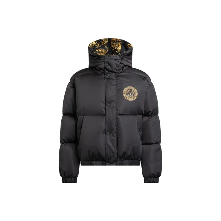 VERSACE JEANS COUTURE Down Jacket Men's Black