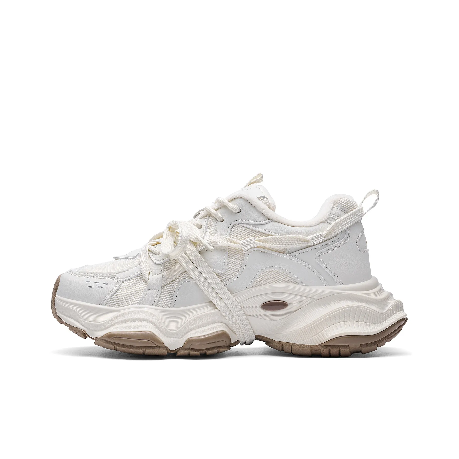 KAPPA Спина к Спине Термический Износостойкий Противоскользящий Низкий Топ Толстая Подошва Кроссовки Женские Классические Белые