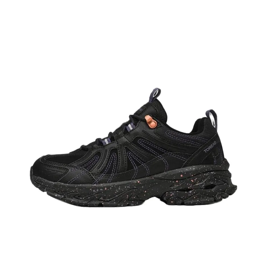 TOREAD Hiking Shoes/Mountaineering Shoes Breathable Thermal Low Top Outdoor Shoes Women's Black Fluorescent Orange