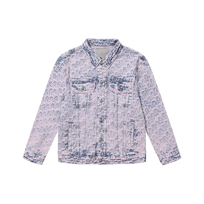 Mishkanyc Denim Jacket Unisex Purple