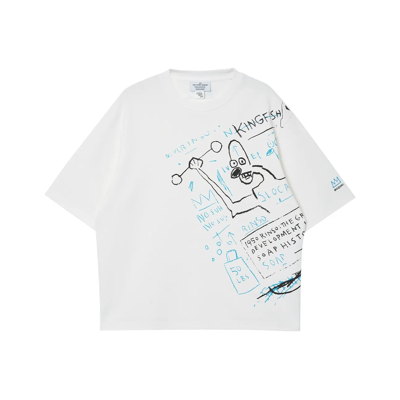 JACK JONES· x Jean Michel Basquiat T-Shirt Мужская A06 Snow