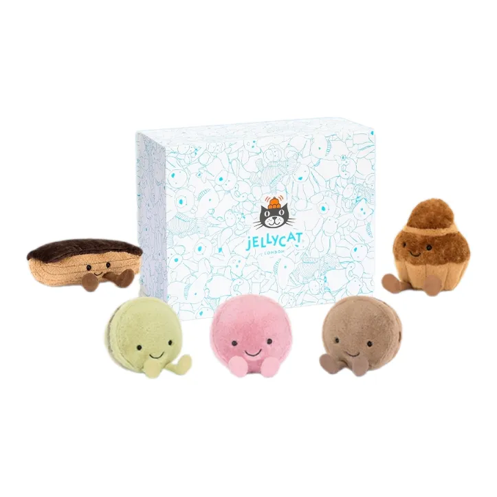 JELLYCAT Сладкий Dessert Party Коробка Food Collection Куклы Плюшевая кукла 10 см 5 см 12 см Высота в сидячем положении