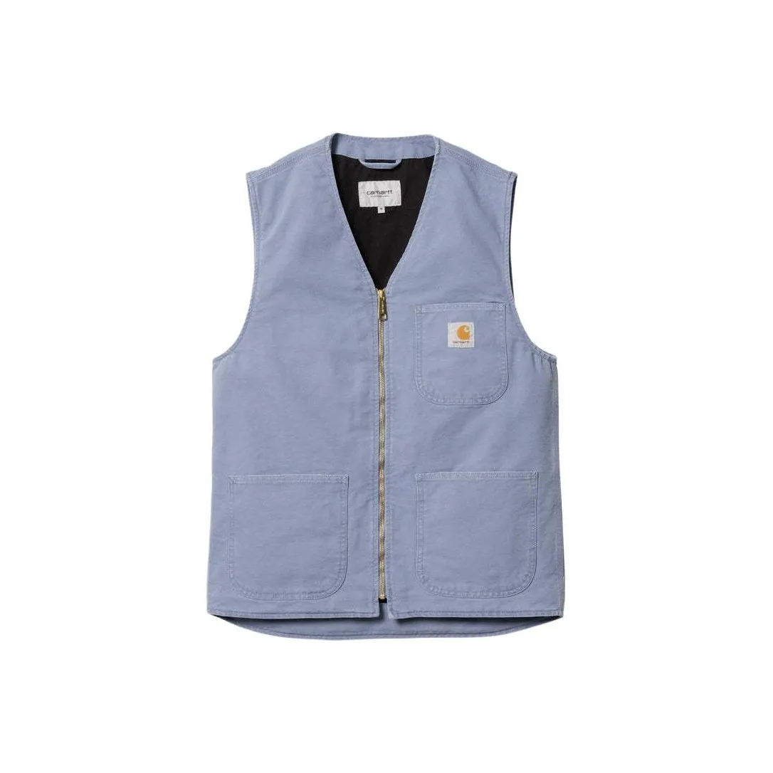 Carhartt WIP SS24 Arbor Vest Bay Blue Aged Canvas Vest Men's Bay Blue
