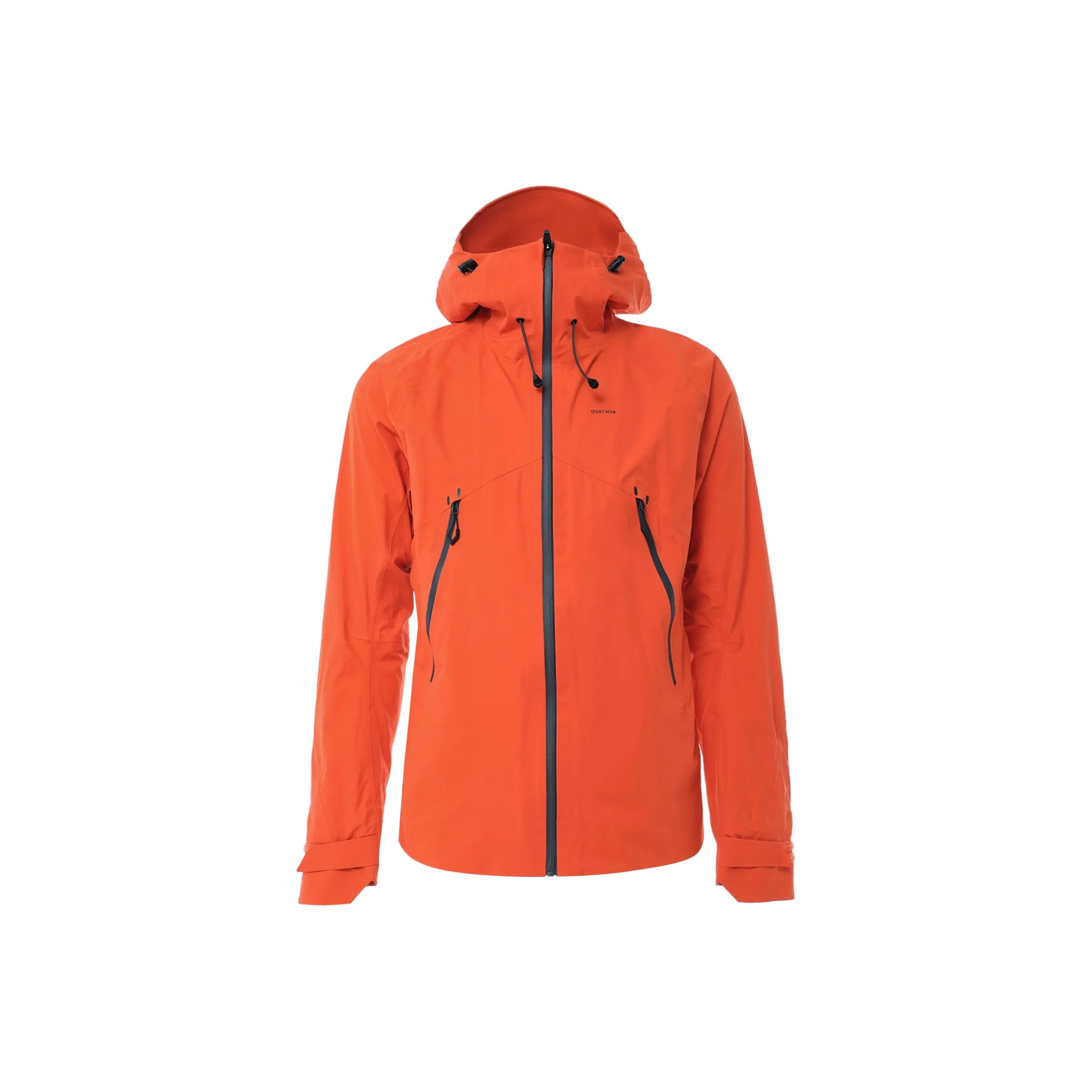 DECATHLON MH500 Water Resistant Windproof Breathable Windbreaker Jacket Men's Orange