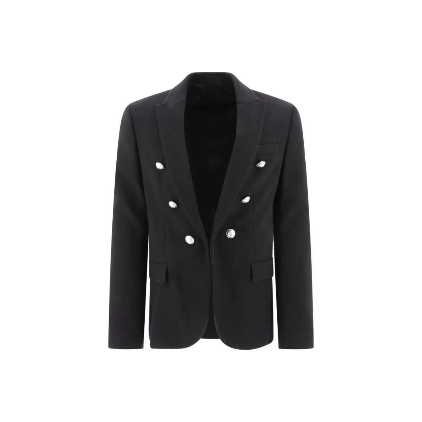 BALMAIN Double Breasted Flannel Blazer
