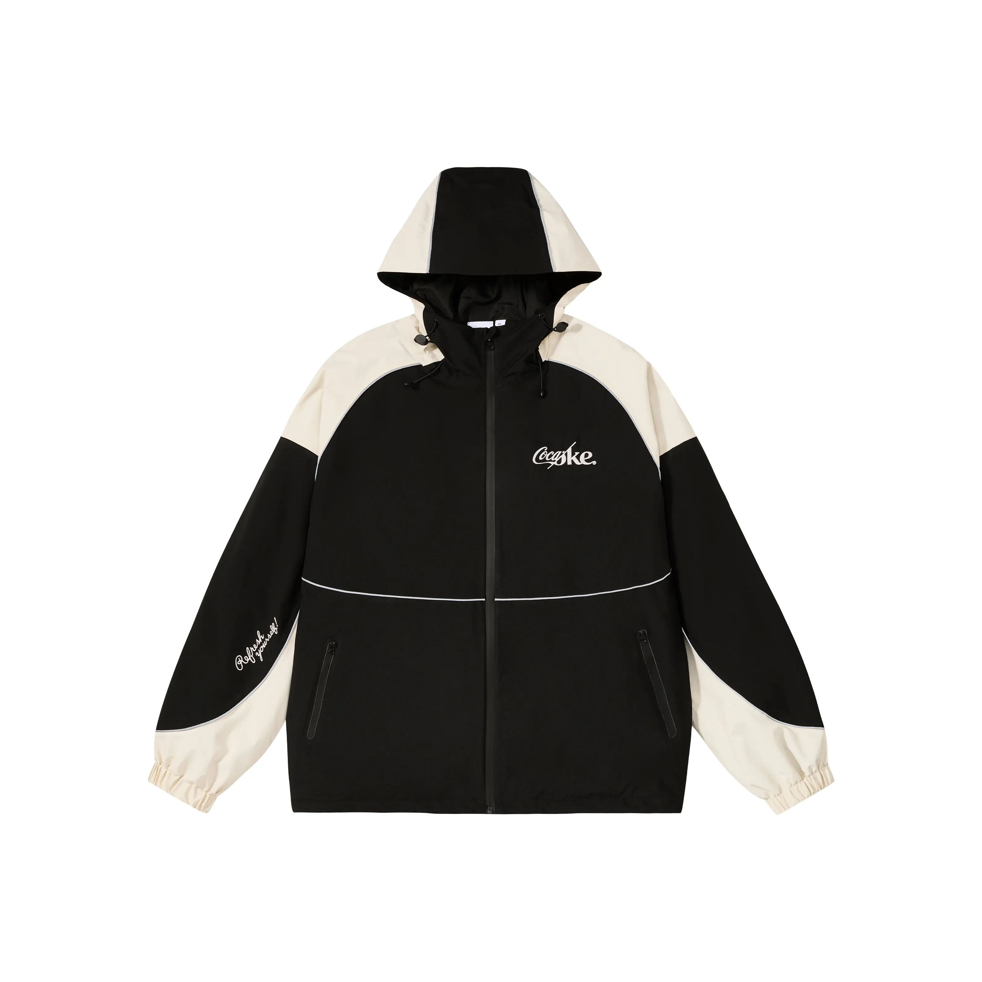 Coca Cola Waterproof, Windproof, Thermal Reflective, And High Visibility Windbreaker Jacket Unisex