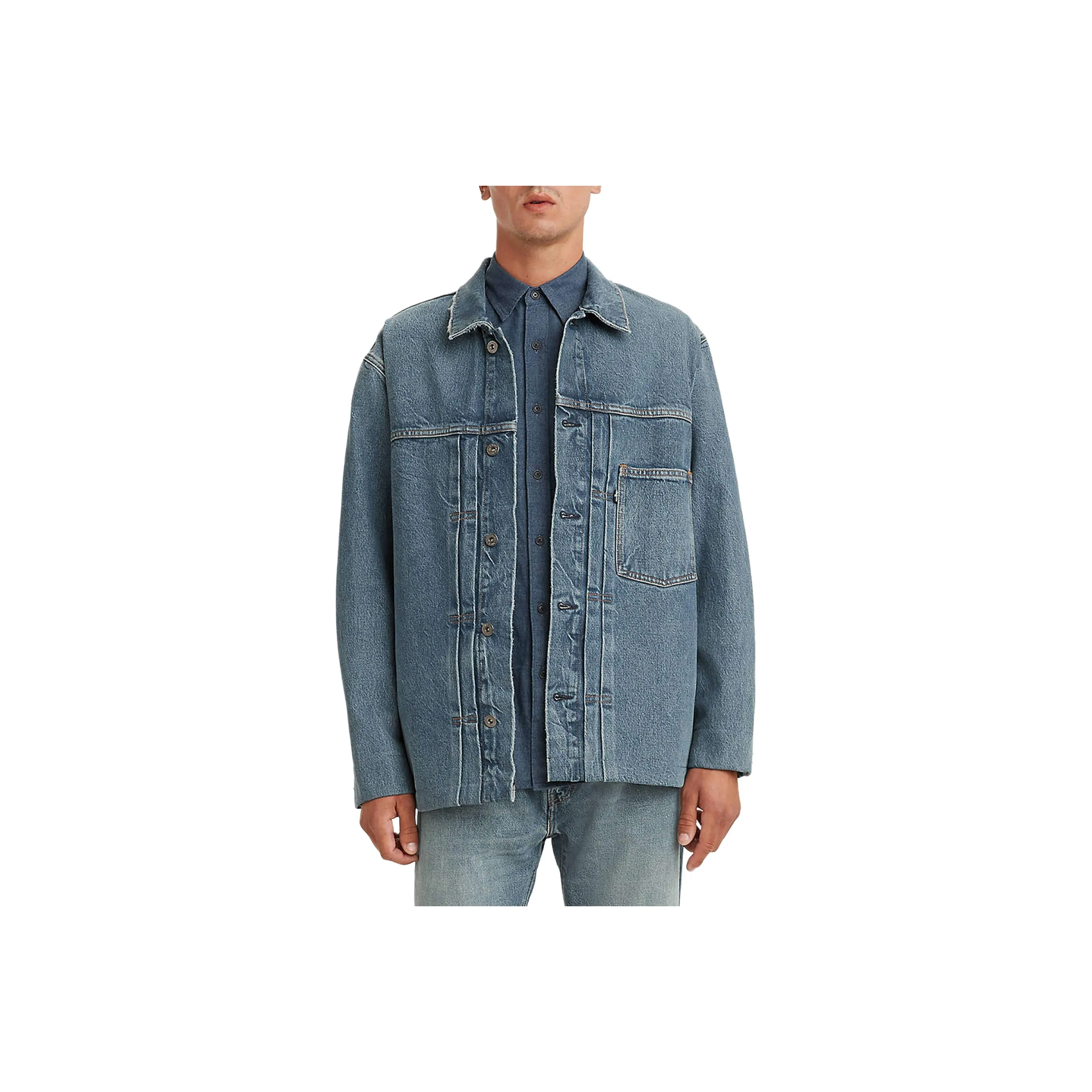 Levi's Midnight Blue серия Джинсовая куртка Мужская Синяя