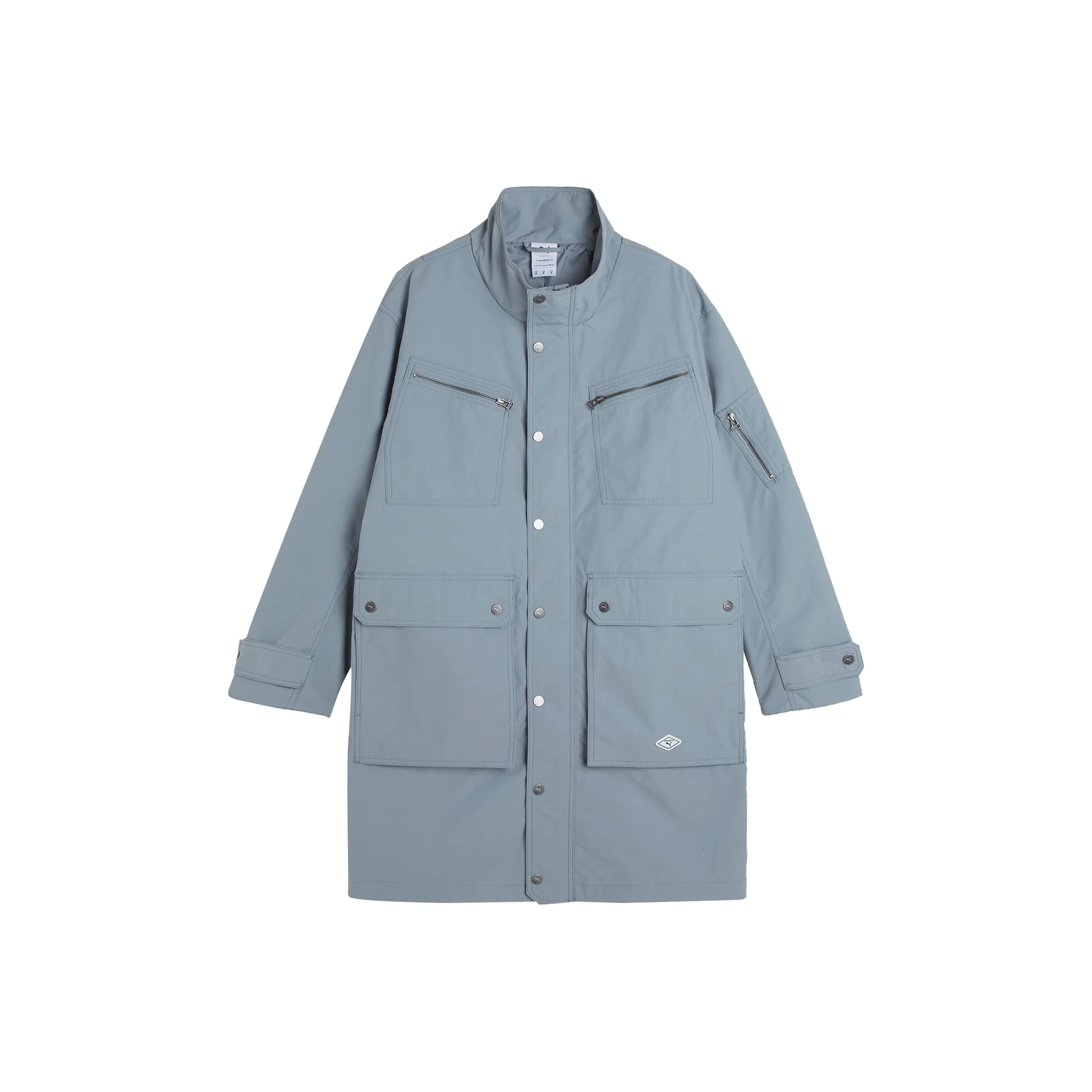 PUMA X Nanamica SS23 Co Брендированная Серия Ткани Вязаные Coa Куртка Мужская Ветерная Серый