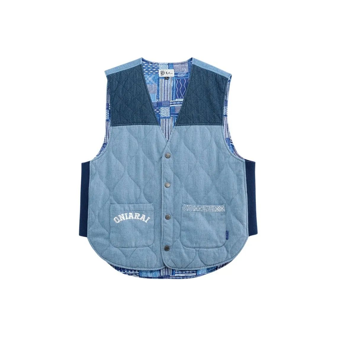 oniarai Джинсовый синий Унисекс Жилеты