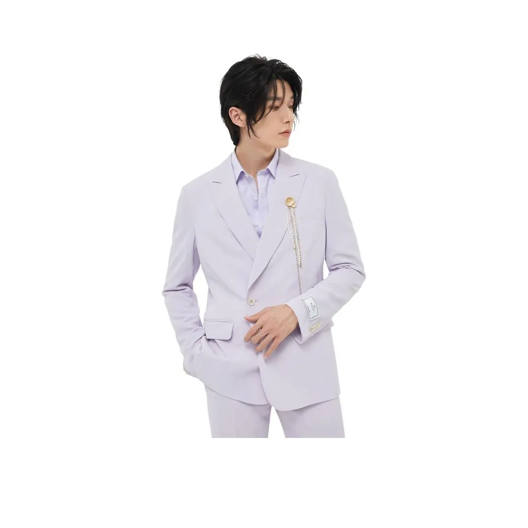 ZIOZIA Business Suit Men's Purple