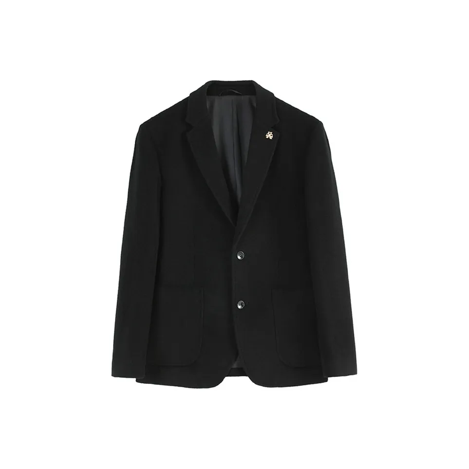 DAVID NAMAN Бизнес-костюм Пальто Мужской Черный