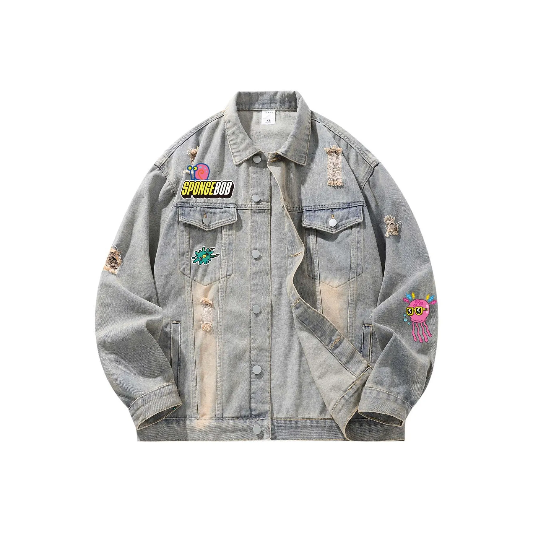 SPONGEBOB SQUAREPANTS Деним Куртка Унисекс