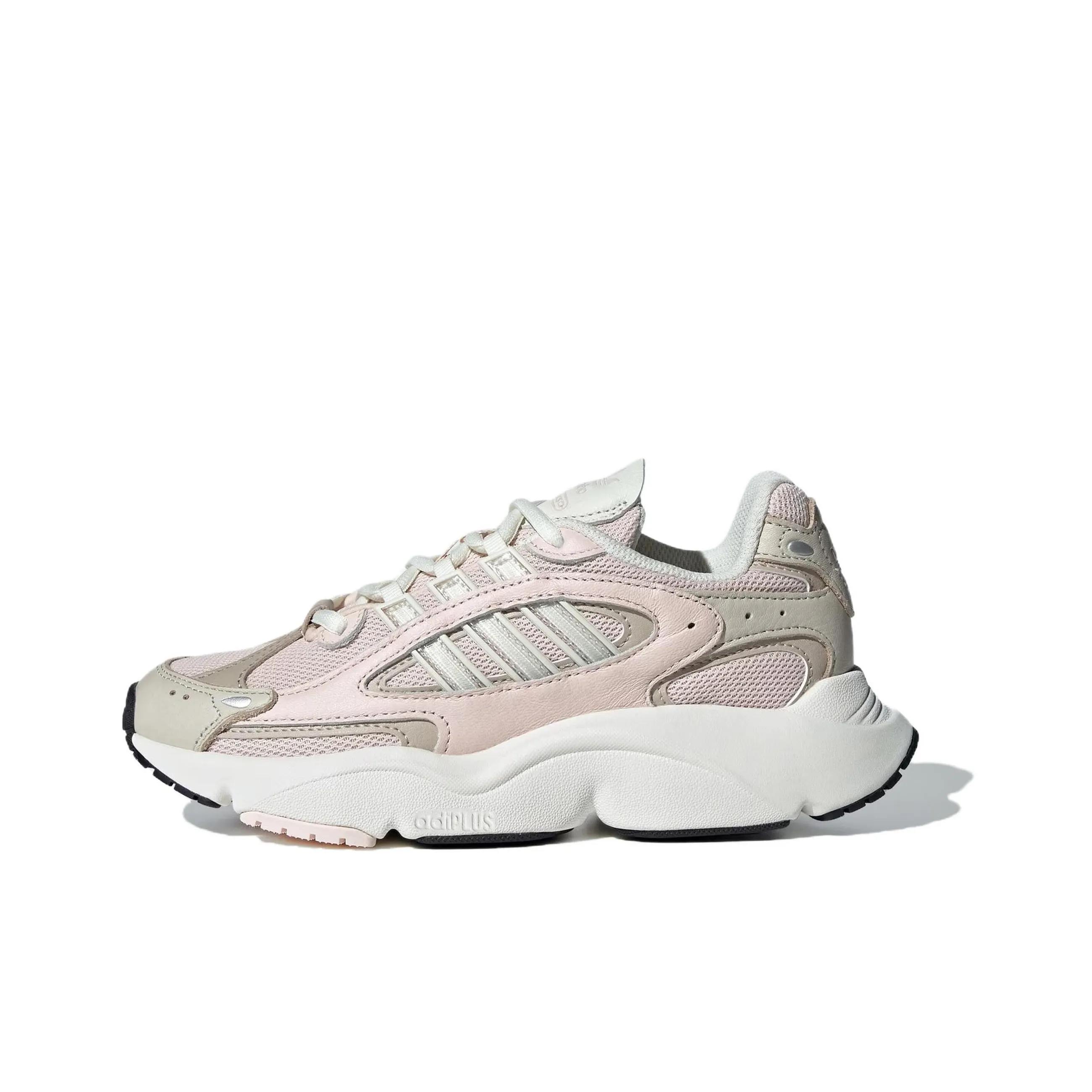 Adidas Originals Ozmillen Slip-resistant Амортизация Устойчивость к истиранию Низкий топ Детская беговая обувь Розовый