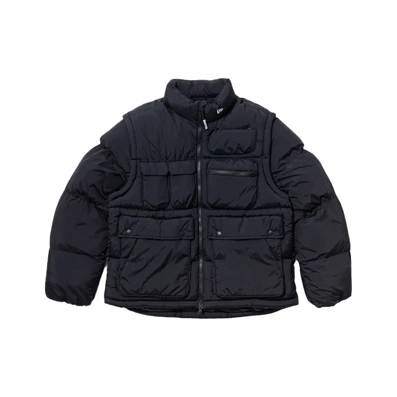 New Era Puffer Jackets Men Black