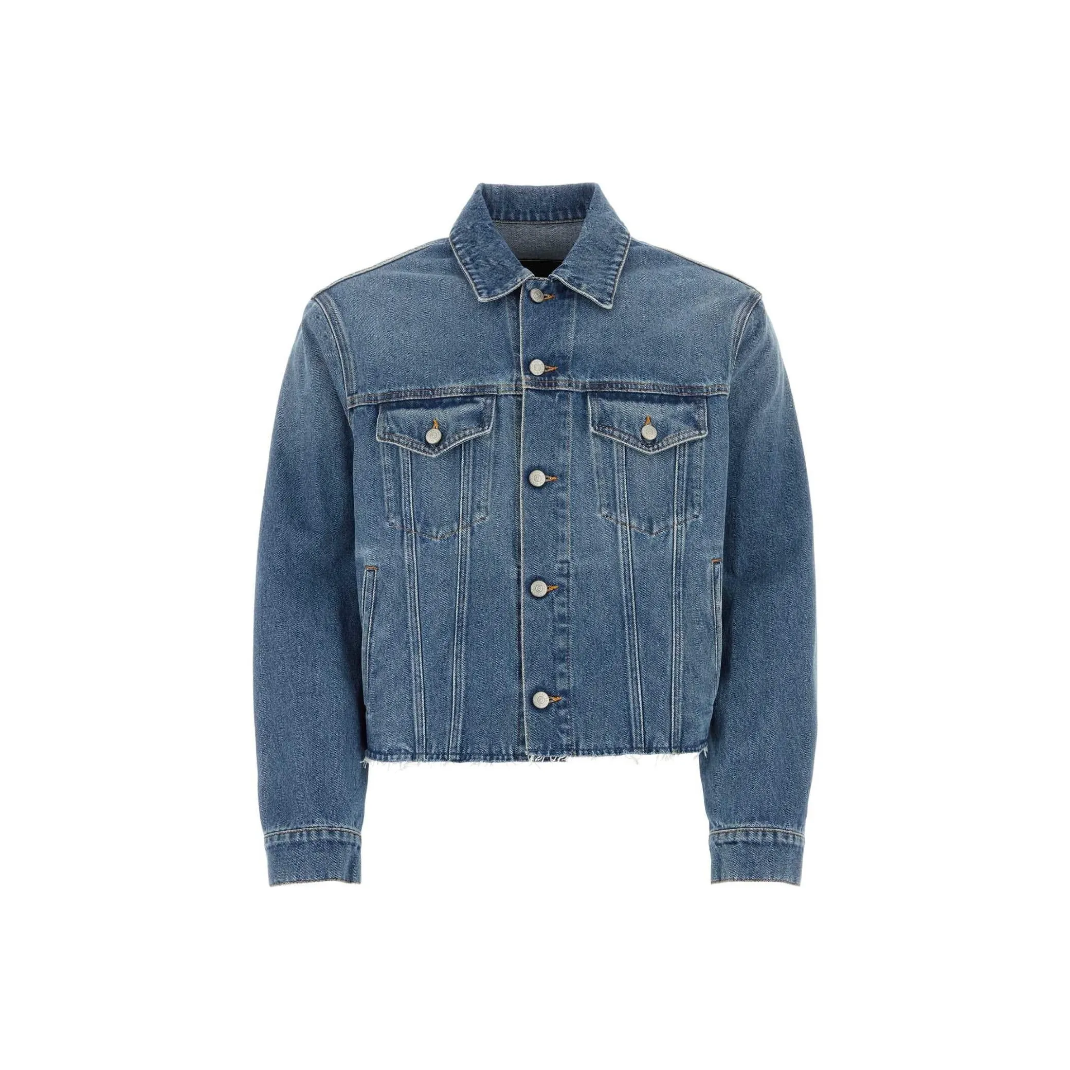 MM6 Maison Margiela Frayed Edge Denim Jacket