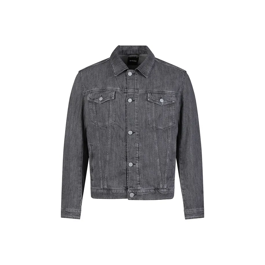 Hugo Boss SS24 Denim Jacket Men's Dark Gray