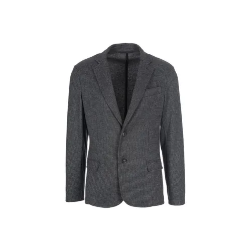 TRUSSARDI Серый черный Мужские офисные костюмы