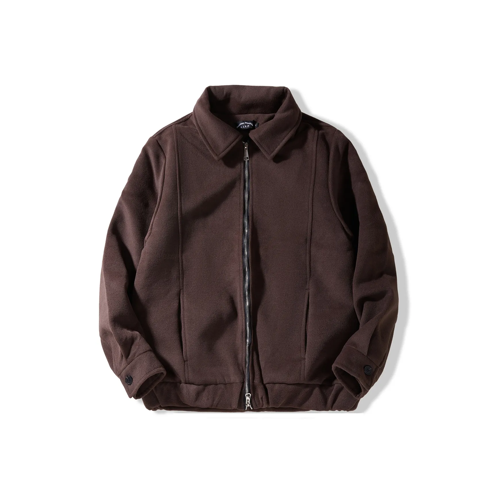 I'm David Темно-кофейная унисекс куртка