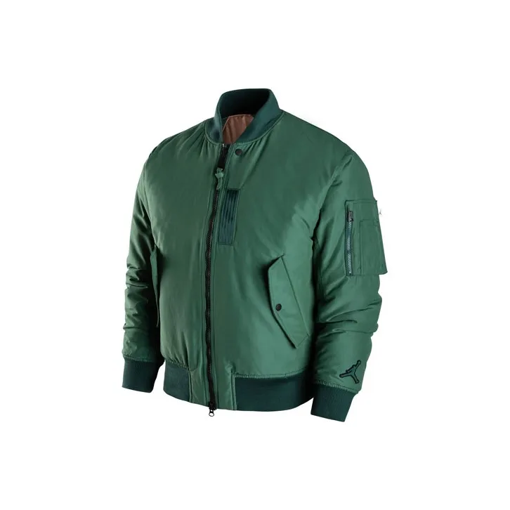 Джордан Хлопковый пуховик мужской зеленый