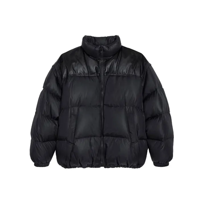 CELINE Homme Leather Panelled Quilted Padded Shell Jacket