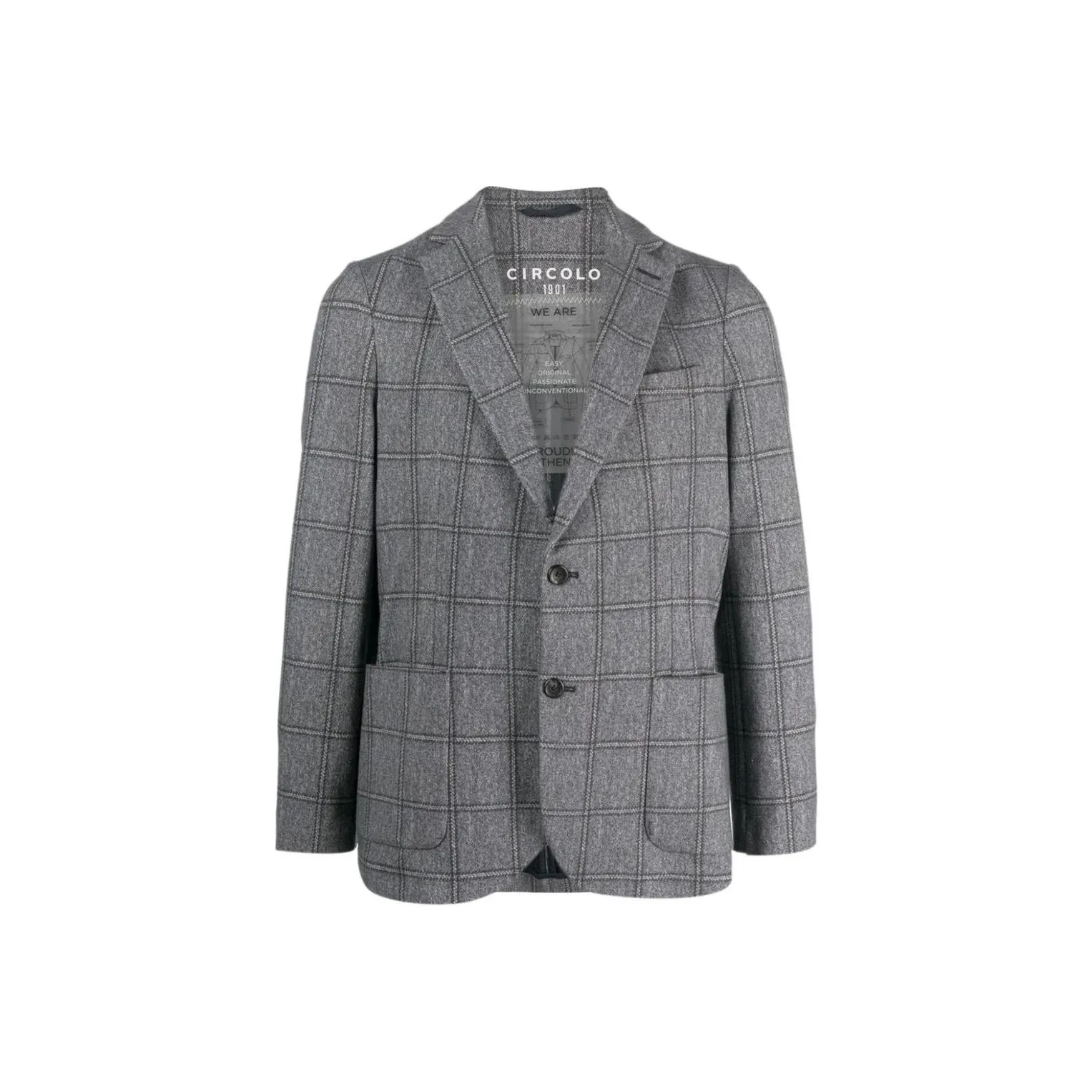 Circolo 1901 Plaid check Single breasted Blazer