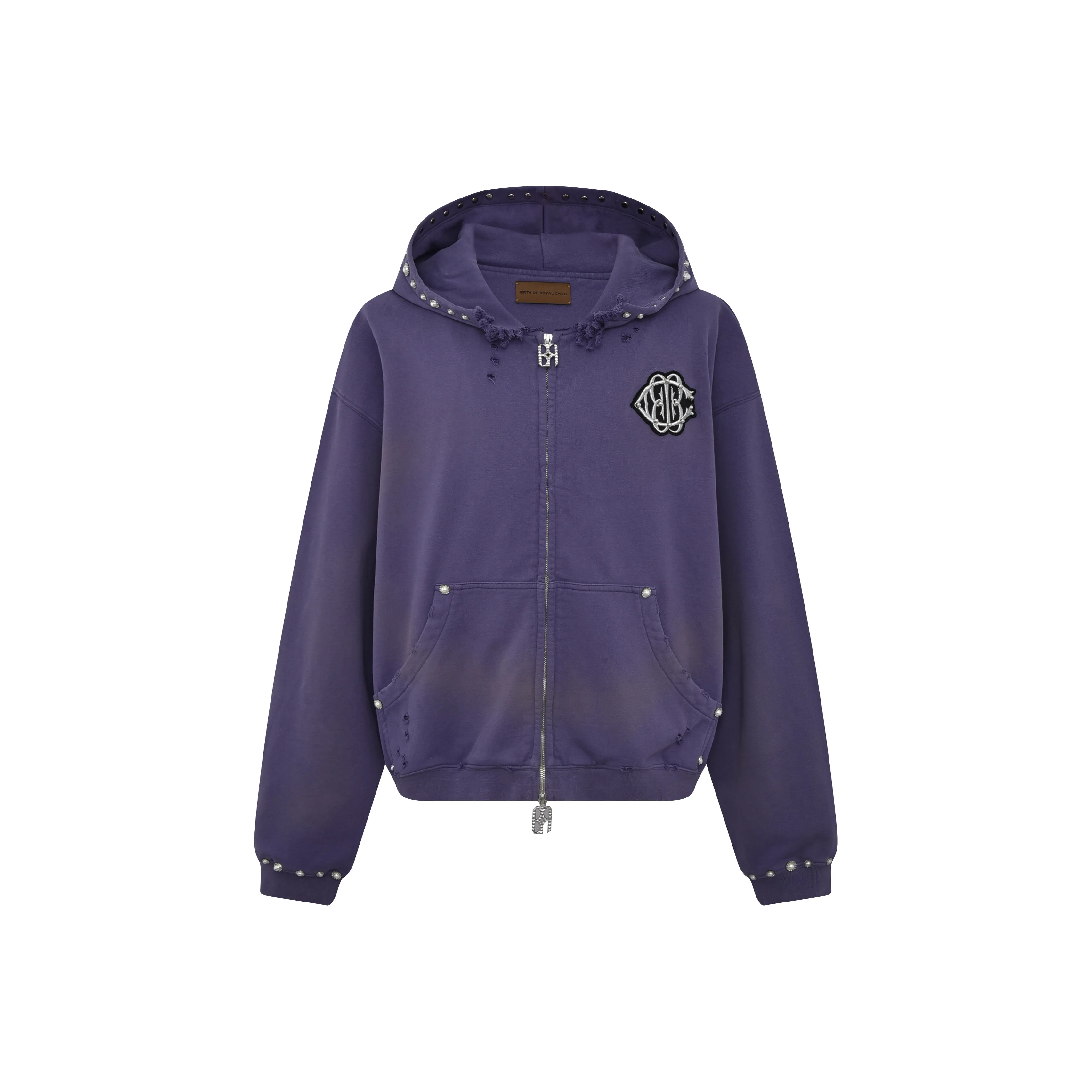BIRTH OF ROYAL CHILD Толстовка Унисекс Выстиранный Фиолетовый G418