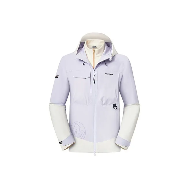 MERRELL Waterproof, Windproof, Thermal, And Rainproof Windbreaker Jacket Unisex Purple