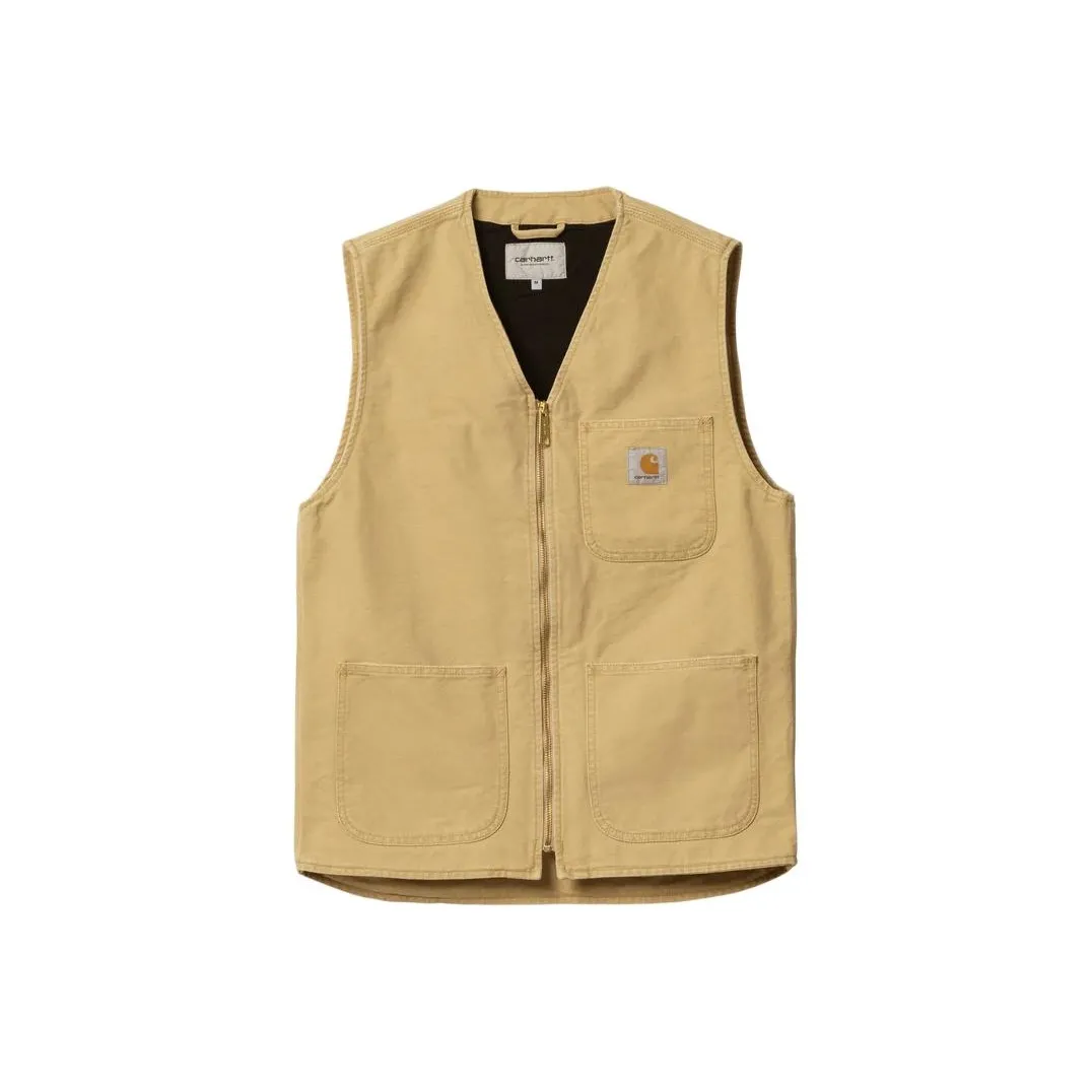 Carhartt WIP V Neck Logp Patch Zipped Vest
