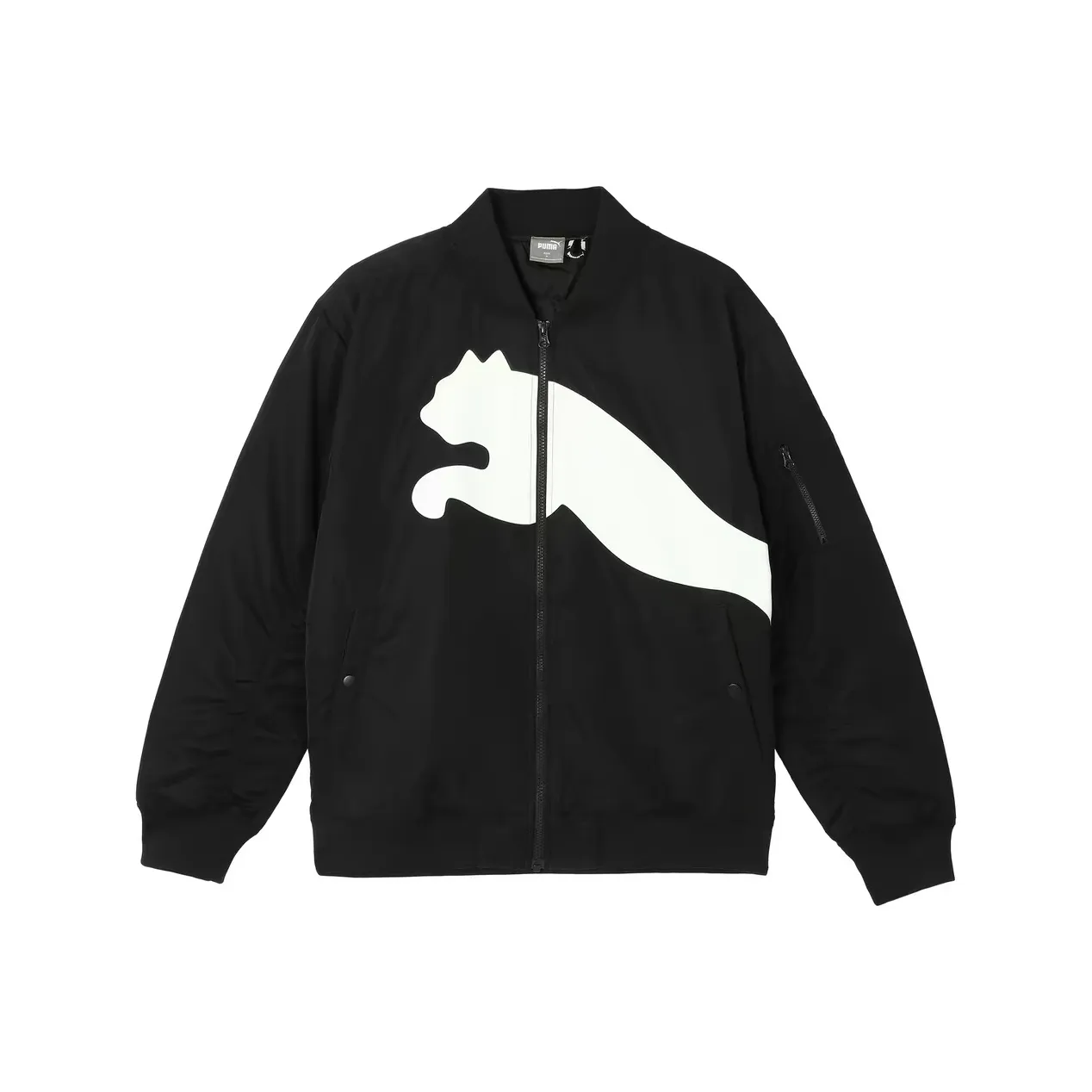 PUMA LOGO BOMBER Jackets Coats Unisex Black