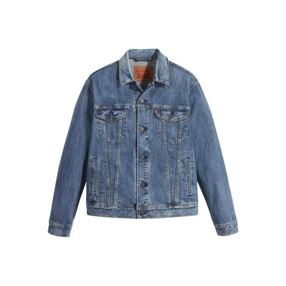 Levi's Denim Куртка Мужская Средняя Темно-Синяя