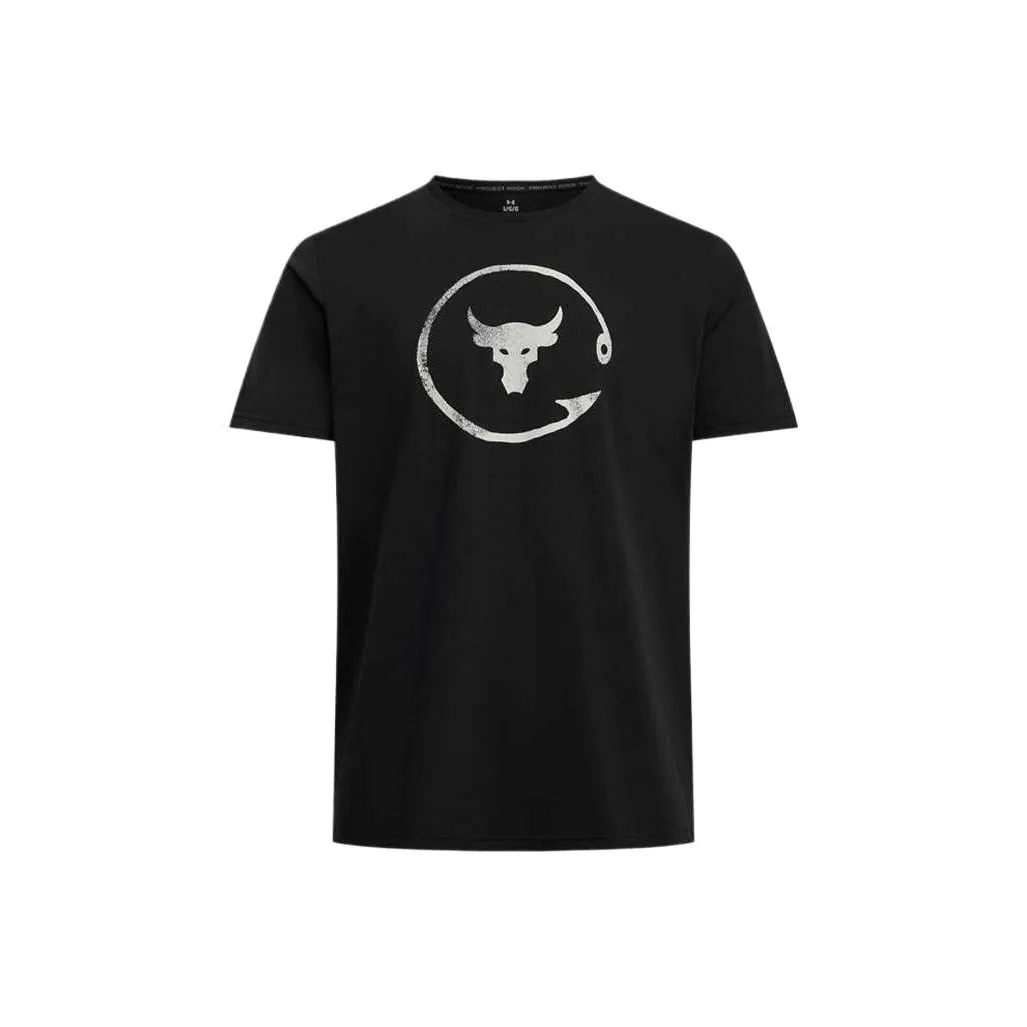 Under Armour SS25 Рок T Рубашка Мужская Черная