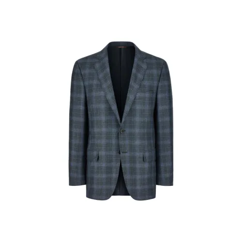 Canali Синий Мужские офисные костюмы